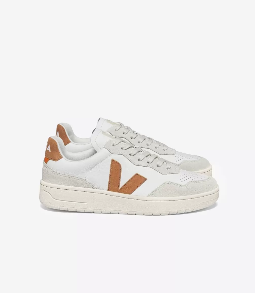 V-90 | V-90>VEJA V-90 LEATHER WHITE UMBER