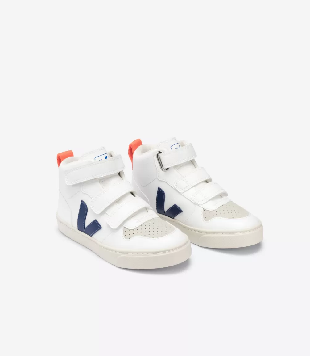 Niños | Vegana>VEJA V-10 MID CWL WHITE COBALT ORANGE FLUO