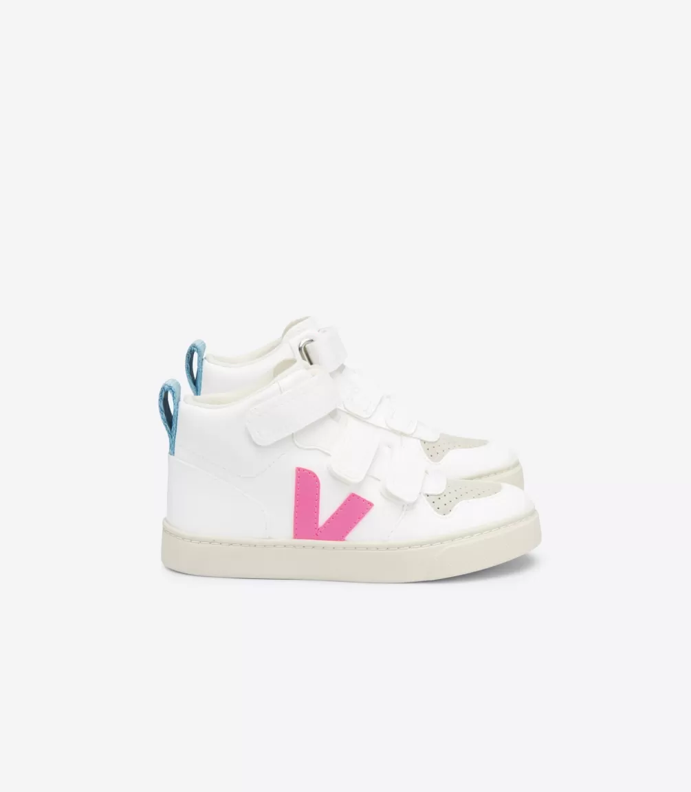 Niños | Vegana>VEJA V-10 MID CWL WHITE SARI STEEL