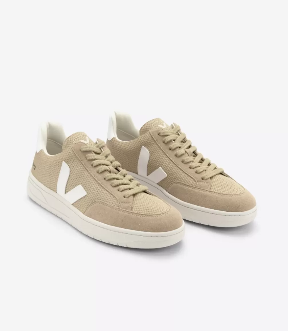 Adultos | Vegana>VEJA V-12 VEGAN ALVEOMESH DUNE WHITE