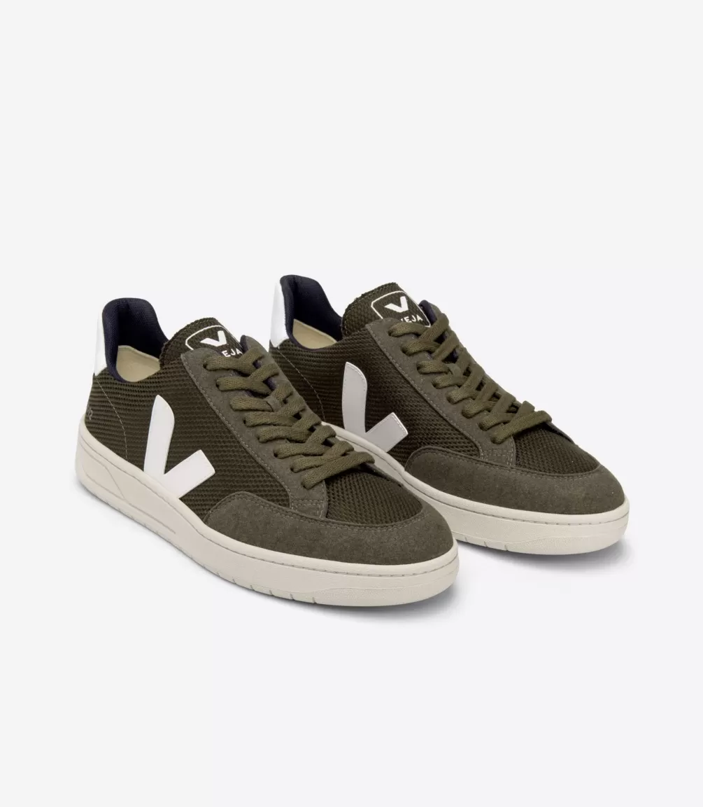 Adultos | Vegana>VEJA V-12 VEGAN B-MESH OLIVE WHITE