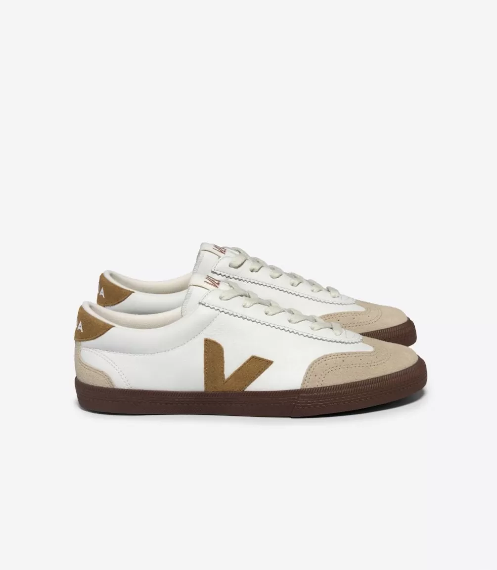 Volley>VEJA VOLLEY LEATHER WHITE TENT BARK