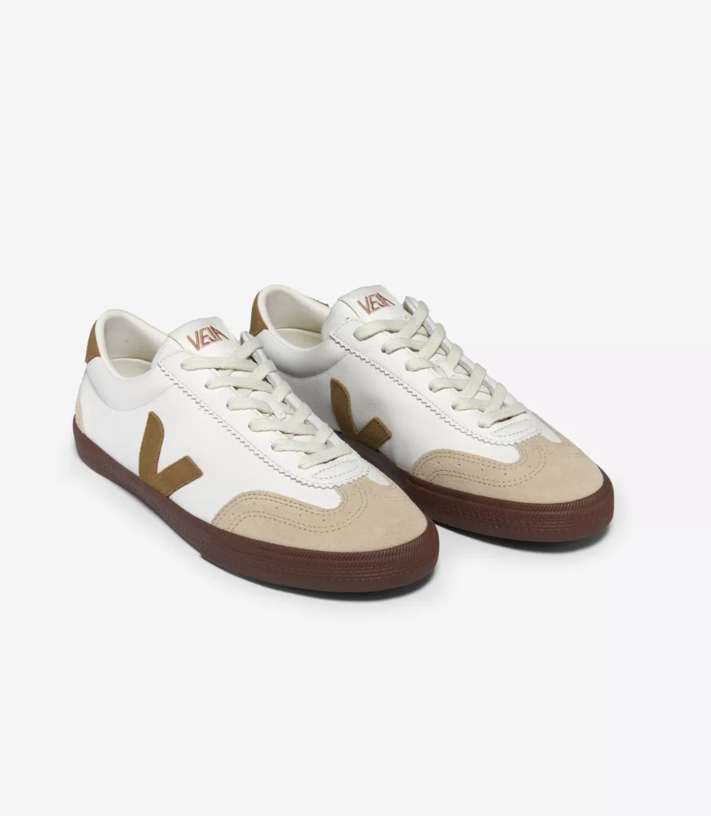 Volley>VEJA VOLLEY LEATHER WHITE TENT BARK